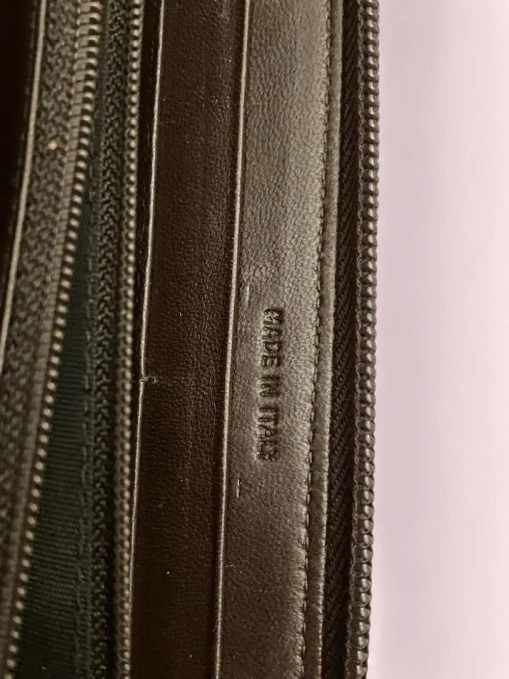 Prada Snake Skin Zip Wallet Purse in Brown and Black